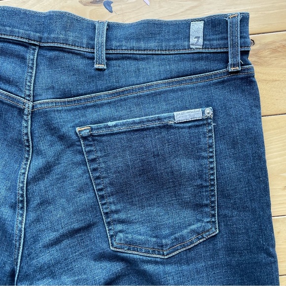 7 For All Mankind Slimmy Jeans Men’s Size 40 Blue Tapered Excellent Condition - Picture 6 of 11